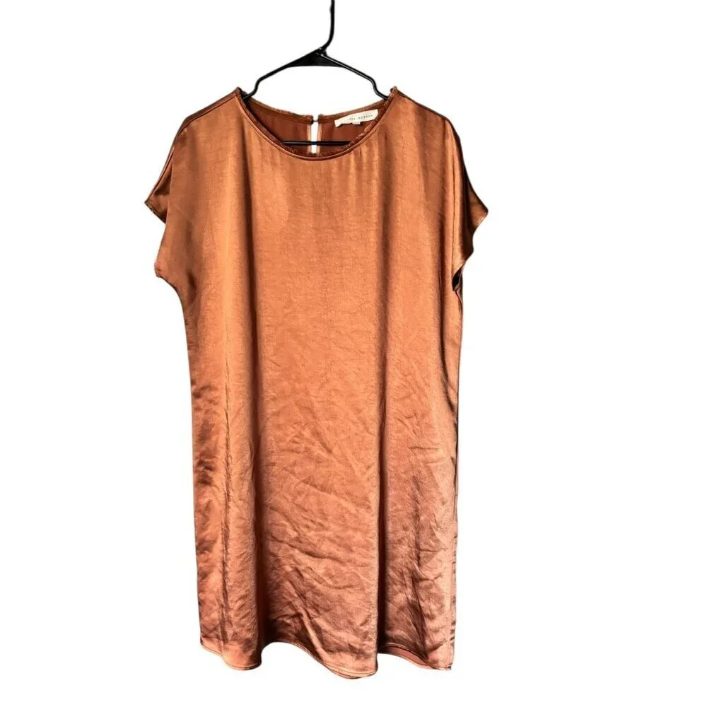 Melissa Nepton Women's Kerra Style Copper Viscose Short Dress - Picture 2 of 6